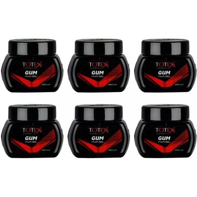 10 X Totex Hair Styling Hair Red Gel Gumgel Strong Hold 250ml Barber 10 X Totex Hair Styling Hair Red Gel Gumgel Strong Hold 250ml Barber