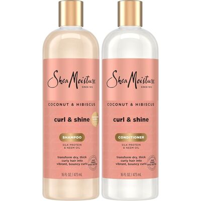 Shea Moisture Sheamoisture Coconut & Hibiscus Curl & Shine Combination Set – Includes 16 Oz Shea Moisture Sheamoisture Coconut & Hibiscus Curl & Shine Combination Set – Includes 16 Oz