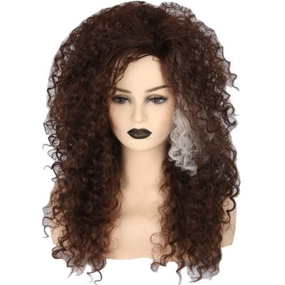 Topcosplay Brown Afro Wig For Women, Long Curly Fluffy Wig For Cosplay Hallowee Topcosplay Brown Afro Wig For Women, Long Curly Fluffy Wig For Cosplay Hallowee