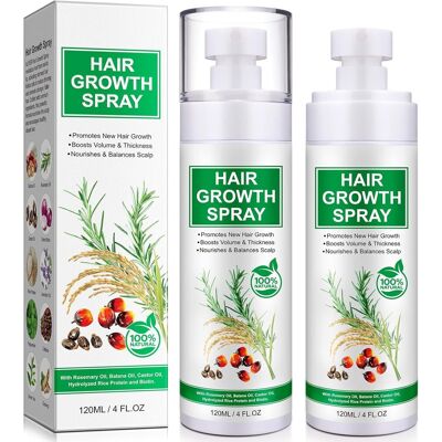 Tiuedu Hair Growth Serum Spray, 2 Pack Hair Growth Spray With Rosemary, Batana & Casto Tiuedu Hair Growth Serum Spray, 2 Pack Hair Growth Spray With Rosemary, Batana & Casto