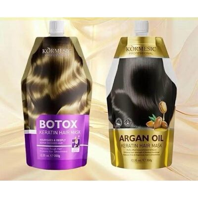 Kormesic Botox Keratin Hair Mask 350g And Argan Oil Hair Mask 350g Kormesic Botox Keratin Hair Mask 350g And Argan Oil Hair Mask 350g