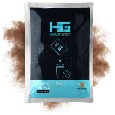 Hair Genetics Hair Fibres Refill Packs - Fill In Bald Spots & Thinning Hair For A Fuller Look, Hair Genetics Hair Fibres Refill Packs - Fill In Bald Spots & Thinning Hair For A Fuller Look,