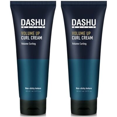 Dashu Volume Up Curl Cream 150ml X 2ea / Hair Styling Cream & Volumizing Dashu Volume Up Curl Cream 150ml X 2ea / Hair Styling Cream & Volumizing