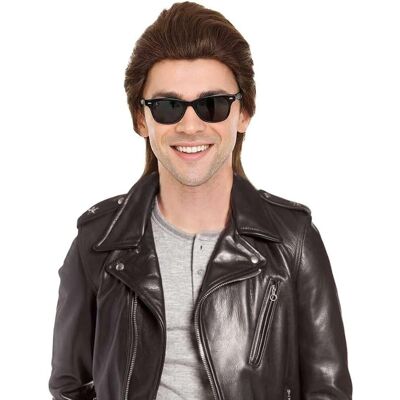 Hpo Halloween Party Online Hpo 80'S Mullet Rock Wig – Dark Brown – Retro Party Hair With Breathable Ca Hpo Halloween Party Online Hpo 80'S Mullet Rock Wig – Dark Brown – Retro Party Hair With Breathable Ca