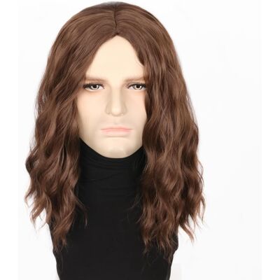 Topcosplay Mens Brown Short Curly Wig - 70s 80s Rocker Wig For Male Cosplay Topcosplay Mens Brown Short Curly Wig - 70s 80s Rocker Wig For Male Cosplay