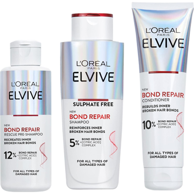 Does Not Apply L’oreal Paris Elvive Bond Repair Full Routine Set For Damaged Hair, Pre-Shampoo Does Not Apply L’oreal Paris Elvive Bond Repair Full Routine Set For Damaged Hair, Pre-Shampoo