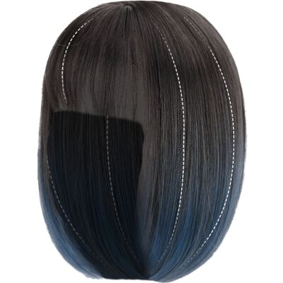 None Short Hair With Neat Bangs Hairpiece Beautiful Women'S Periwig Natural Wig None Short Hair With Neat Bangs Hairpiece Beautiful Women'S Periwig Natural Wig