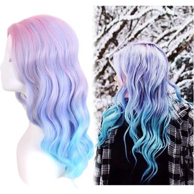 R Reewes Fashion Hair Reewes Long Pastel Curly Wigs For Women Heat Resistant Hair Natural Wigs For Da R Reewes Fashion Hair Reewes Long Pastel Curly Wigs For Women Heat Resistant Hair Natural Wigs For Da