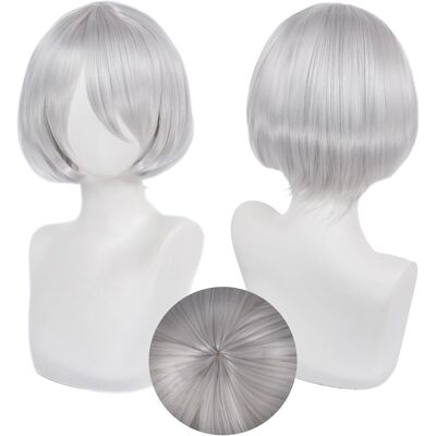 Osias 2b Wig Silver Thick Short Heat Resistant Hair Osias 2b Wig Silver Thick Short Heat Resistant Hair
