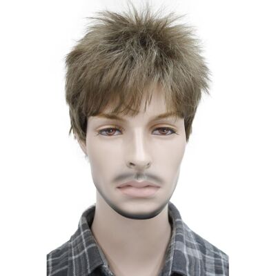 Lydell Men'S Wig Natural Black/brown Short Straight Hair Synthetic Full Wigs Li Lydell Men'S Wig Natural Black/brown Short Straight Hair Synthetic Full Wigs Li