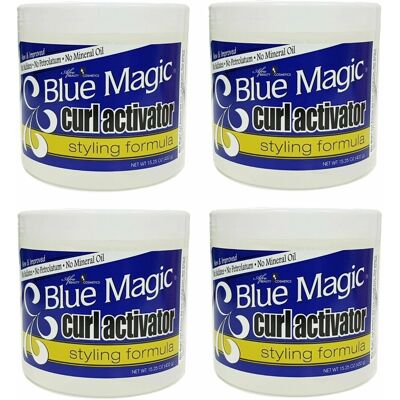 4 X Blue Magic Curl Activator Styling Gel 15.25 Oz / 432 G 4 X Blue Magic Curl Activator Styling Gel 15.25 Oz / 432 G