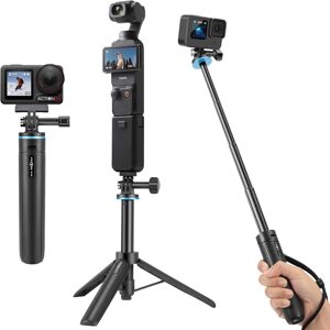 20"/51cm Extendable Mini Tripod Selfie Stick For Osmo Pocket 3, Gopro Hero 13/12 20"/51cm Extendable Mini Tripod Selfie Stick For Osmo Pocket 3, Gopro Hero 13/12