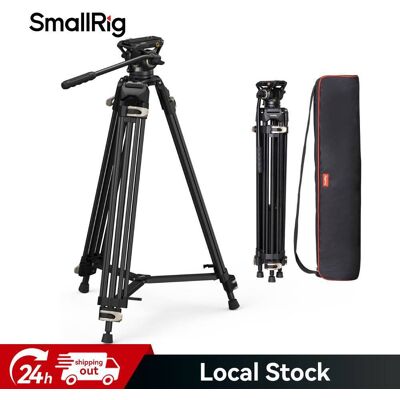 Smallrig Ad-01 Video Tripod, 73\" Heavy Duty Tripod With 360 Degree Fluid Head Smallrig Ad-01 Video Tripod, 73\" Heavy Duty Tripod With 360 Degree Fluid Head