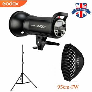 Uk Godox Sk400ii 400w 2.4g Studio Flash+95cm Grid Softbox+2 M Light Stand Kit Uk Godox Sk400ii 400w 2.4g Studio Flash+95cm Grid Softbox+2 M Light Stand Kit