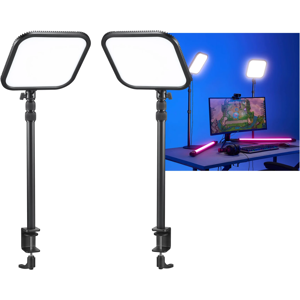 Godox Es30 Live-Streaming Led Light Panel Table-Clamp Twin Kit Godox Es30 Live-Streaming Led Light Panel Table-Clamp Twin Kit