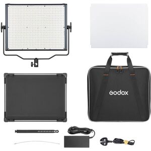 Godox Ldx100bi Bi Colour Panel Light With Bd-100 Barndoor - 120w, 2,800k-6,500k Godox Ldx100bi Bi Colour Panel Light With Bd-100 Barndoor - 120w, 2,800k-6,500k