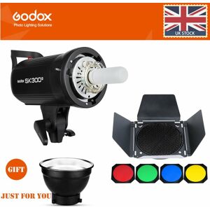 Godox Sk300ii 300ws 2.4g X System Flash Strobe Head Light+bd-04 Barn Door 4color Godox Sk300ii 300ws 2.4g X System Flash Strobe Head Light+bd-04 Barn Door 4color