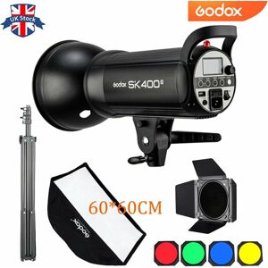 Uk Godox Sk400ii 400ws Studio Flash Strobe Light+bd-04 Barn Door+60*60cm Softbox Uk Godox Sk400ii 400ws Studio Flash Strobe Light+bd-04 Barn Door+60*60cm Softbox
