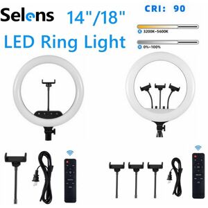 Selens 14\" Dimmable Remote Control Led Ring Light For Studio Lighting Selfie Live Selens 14\" Dimmable Remote Control Led Ring Light For Studio Lighting Selfie Live