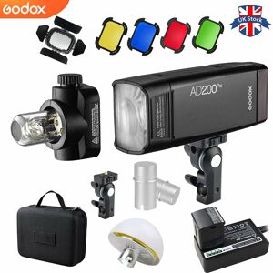 Uk Godox Ad200pro 200w Ttl 2.4g Pocket Flash Speedlite With Bd-07 Barn Door Kit Uk Godox Ad200pro 200w Ttl 2.4g Pocket Flash Speedlite With Bd-07 Barn Door Kit