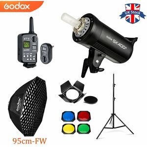 Uk Godox Sk400ii 400w 2.4g Flash+xt-16 Trigger&receiver+barn Door+95cm Softbox Uk Godox Sk400ii 400w 2.4g Flash+xt-16 Trigger&receiver+barn Door+95cm Softbox