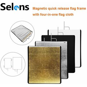 Selens Light Reflector Flag Frame Panel Studio Diffuser Stainless Steel 4 Color Cloth Selens Light Reflector Flag Frame Panel Studio Diffuser Stainless Steel 4 Color Cloth
