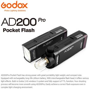 Godox Ad200pro 200Ws Camera Flash - TTL HSS for Sony Canon Nikon Godox Ad200pro 200Ws Camera Flash - TTL HSS for Sony Canon Nikon