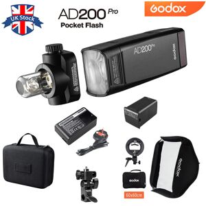 Godox Ad200pro New Version Ttl 2.4g Outdoor Speedlite Flash+60*60cm Softbox Kit Godox Ad200pro New Version Ttl 2.4g Outdoor Speedlite Flash+60*60cm Softbox Kit