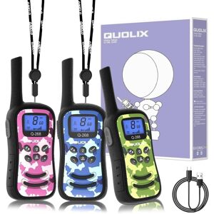 Quolix Walkie Talkies For Kids 3-12, Rechargeable 36 Hours Working Time 2 Way R Quolix Walkie Talkies For Kids 3-12, Rechargeable 36 Hours Working Time 2 Way R