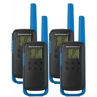 Motorola T62 Two Way Radio Walkie Talkie Blue 8km Pmr446 Licence Free Quad Motorola T62 Two Way Radio Walkie Talkie Blue 8km Pmr446 Licence Free Quad