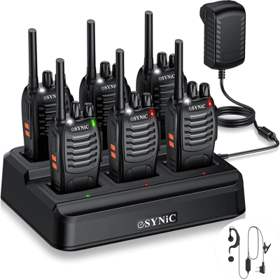 Esynic 6pcs Walkie Talkies For Adults Professional Walkie Talkies 2 Way Radio Wa Esynic 6pcs Walkie Talkies For Adults Professional Walkie Talkies 2 Way Radio Wa