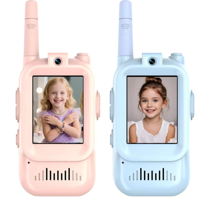 Does Not Apply 2pcs Kids Video Walkie Talkie Long Range No Internet Connection With Camera Does Not Apply 2pcs Kids Video Walkie Talkie Long Range No Internet Connection With Camera