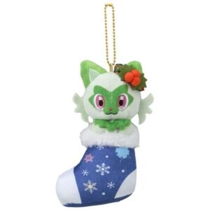 Pokémon Center Pokemon Center Paldea'S Christmas Market 2023 Plush Key Chain Sprigatito Japan Pokémon Center Pokemon Center Paldea'S Christmas Market 2023 Plush Key Chain Sprigatito Japan