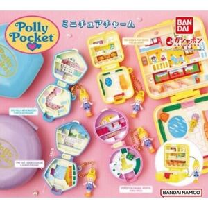Bandai Polly Pocket Miniature Charm Complete Set Capsule Toy Japan Official Bandai Polly Pocket Miniature Charm Complete Set Capsule Toy Japan Official