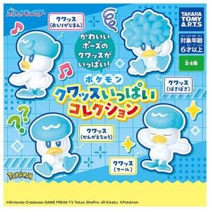 Takara Tomy A.R.T.S Pokemon Quassu Collection Complete Set Figure Capsule Toy Japan Official Takara Tomy A.R.T.S Pokemon Quassu Collection Complete Set Figure Capsule Toy Japan Official