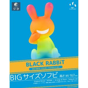 So-Ta Black Rabbit Big Sofvi Color Pastel Rainbow Figure Japan Official So-Ta Black Rabbit Big Sofvi Color Pastel Rainbow Figure Japan Official