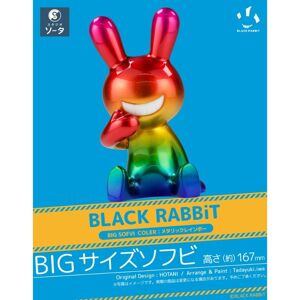 So-Ta Black Rabbit Big Sofvi Color Metallic Rainbow Figure Japan Official So-Ta Black Rabbit Big Sofvi Color Metallic Rainbow Figure Japan Official