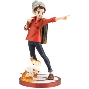 Kotobukiya Artfx J Pokemon Victor With Scorbunny 1/8 Figure Japan Official Kotobukiya Artfx J Pokemon Victor With Scorbunny 1/8 Figure Japan Official