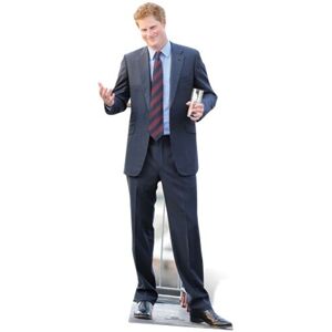 Prince Harry Cardboard Cutout Fun Figure 185cm Tall-Invite Him To Your Party! Prince Harry Cardboard Cutout Fun Figure 185cm Tall-Invite Him To Your Party!