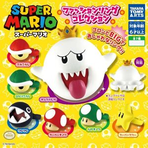 Takara Tomy Arts Super Mario Fashion Ring Collection Complete Set Capsule Toy Japan Official Takara Tomy Arts Super Mario Fashion Ring Collection Complete Set Capsule Toy Japan Official