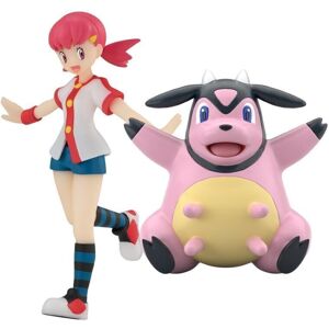 Bandai Pokemon Scale World Johto Region Whitney & Miltank Figure Japan Official Bandai Pokemon Scale World Johto Region Whitney & Miltank Figure Japan Official