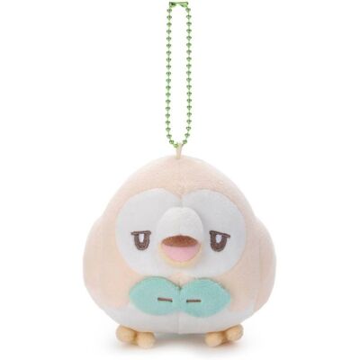 Takara Tomy Pokemon Pokepeace Rowlet Plush Keychain Funny Face Ver. Japan Official Takara Tomy Pokemon Pokepeace Rowlet Plush Keychain Funny Face Ver. Japan Official