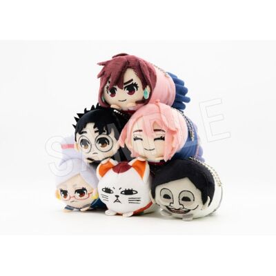 Chugai Kogyo Mochikororin Plush Mascot Keychain Dandadan Complete Box Japan Official Chugai Kogyo Mochikororin Plush Mascot Keychain Dandadan Complete Box Japan Official