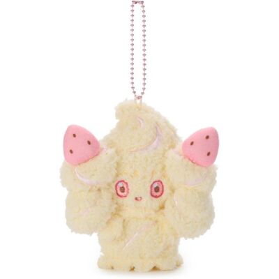Takara Tomy Pokemon Pokepeace Alcremie Plush Keychain Japan Official Takara Tomy Pokemon Pokepeace Alcremie Plush Keychain Japan Official
