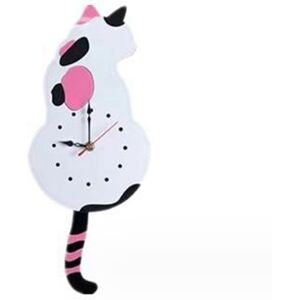 Sodial 2x(White- Pendulum Wall Clock, Clock, Clock With Moving Tail, Swinging3534 Sodial 2x(White- Pendulum Wall Clock, Clock, Clock With Moving Tail, Swinging3534