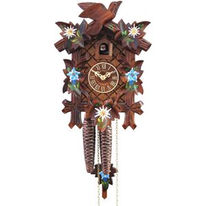 Herrzeit By Adolf Herr Cuckoo Clock - Alpine Flowers Ah 100/8 New Herrzeit By Adolf Herr Cuckoo Clock - Alpine Flowers Ah 100/8 New