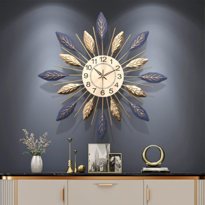 Does Not Apply Large Modern Wall Clock For Living Room - 55cm Decorative Vintage Metal Clock Wi Does Not Apply Large Modern Wall Clock For Living Room - 55cm Decorative Vintage Metal Clock Wi