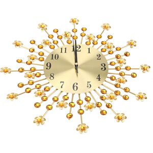 Creative Labs Iron European Style Flower Shaped Wall Mounted Clock Hanging Gb Creative Labs Iron European Style Flower Shaped Wall Mounted Clock Hanging Gb