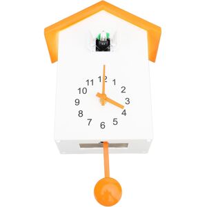 A (Orange Roof)Bird House Wall Clock Bird Voice Call Stylish Decorative A (Orange Roof)Bird House Wall Clock Bird Voice Call Stylish Decorative
