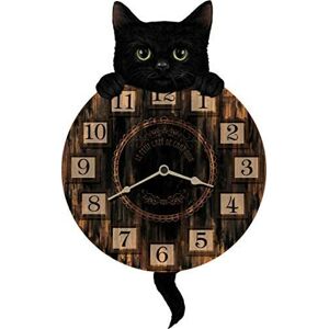 nemesis Now Nemesis Now Kitten Tickin' Clock 25cm Brown nemesis Now Nemesis Now Kitten Tickin' Clock 25cm Brown
